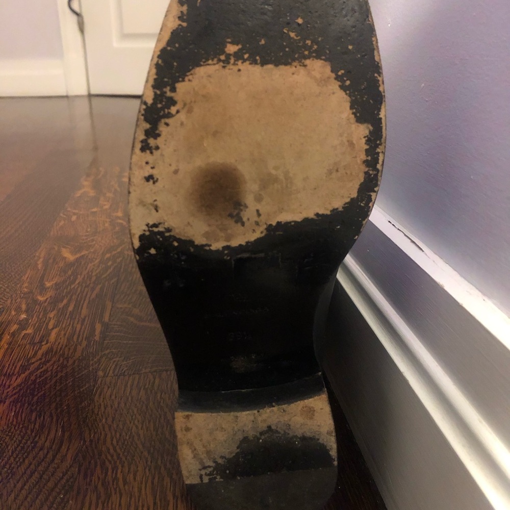 Black leather Balenciaga knee-high boots - Picture 8 of 8